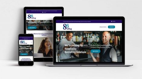 Client Spotlight: 86 Staffing - Woland Web - Website Design